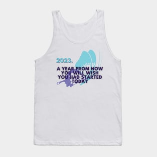 January 2023. Motivational saying. Tank Top